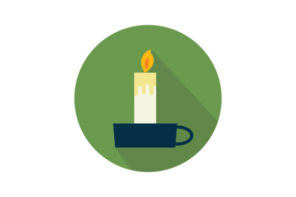 Christmas Retro Candle Icon