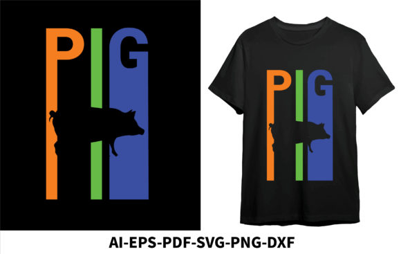 Pig T-shirt, Retro T-shirt