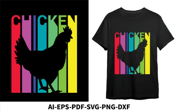 Retro Chicken T-shirt Design