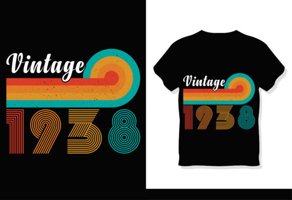 Retro Vintage 1938 T-Shirt Design