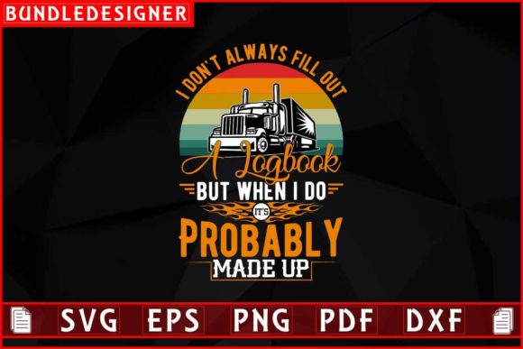 Trucker Retro Design Sublimation