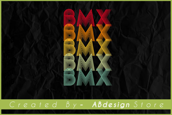 Vintage Retro BMX Sublimation Design