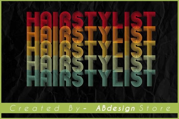 Vintage Retro Hairstylist Sublimation