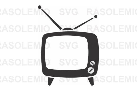 Vintage Retro TV Embroidery Design